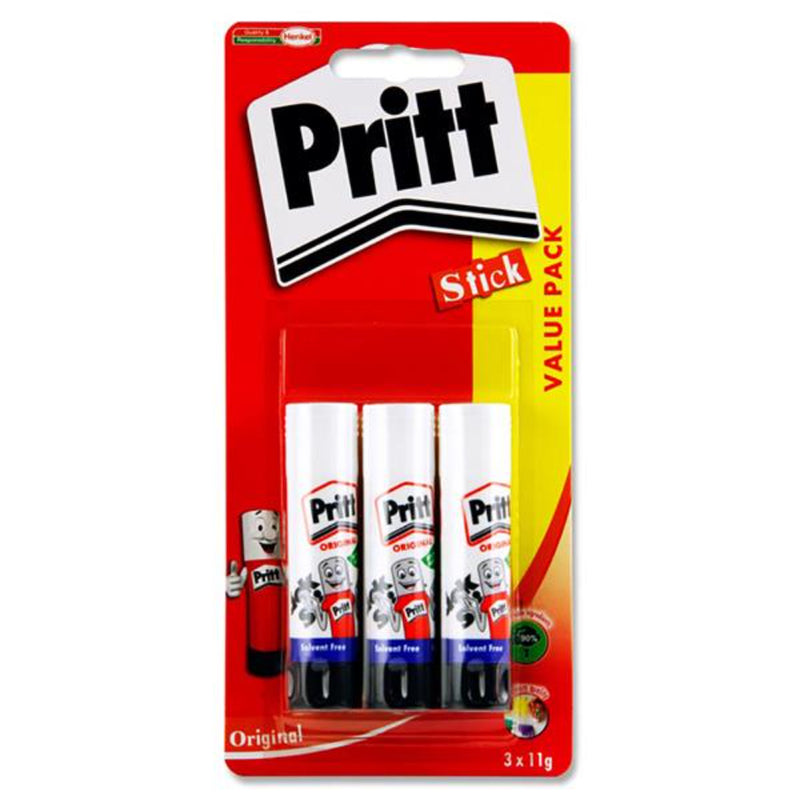 Pritt Glue Stick - 11g - Pack of 3