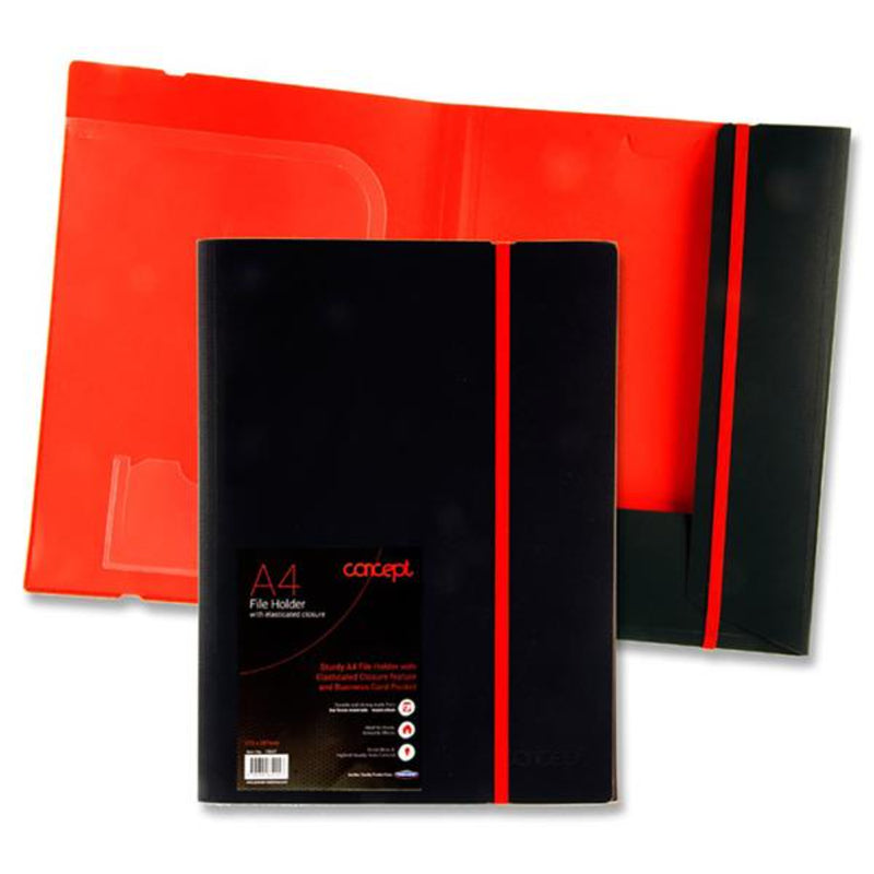 Concept A4 File Holder with Elasticated Closure