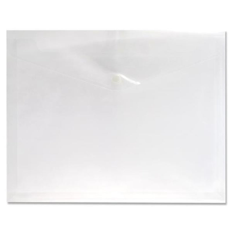 Premto A4 Extra Capacity Document Wallet - Clear Pearl