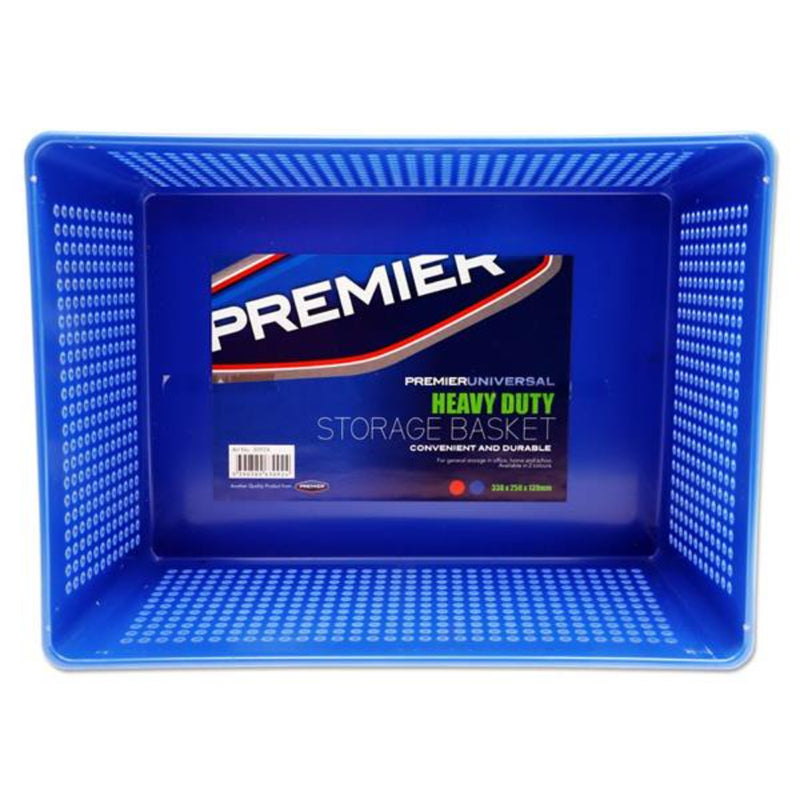 Premier Universal Heavy Duty Storage Basket - 338x250x139mm - Blue