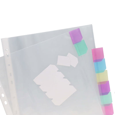 Premier Office A4 Subject Divider Protective Punched Pockets - 10 Tabs