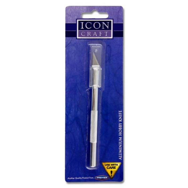 Icon Aluminium Hobby Knife with Interchangeable Blade - 41mm