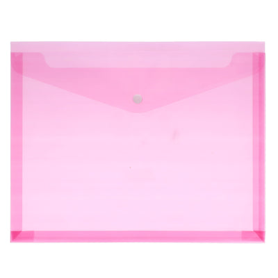 A4 Extra Capacity Document Wallet - Pink