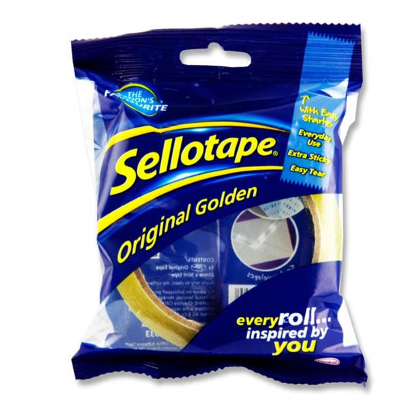 Sellotape Original Golden Tape - 24mm x 50m