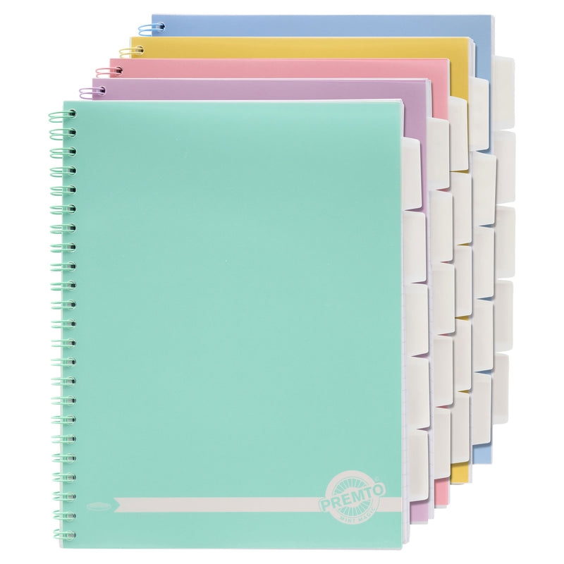 Premto Pastel A4 Wiro Project Book - 5 Subjects - 250 Pages - Papaya