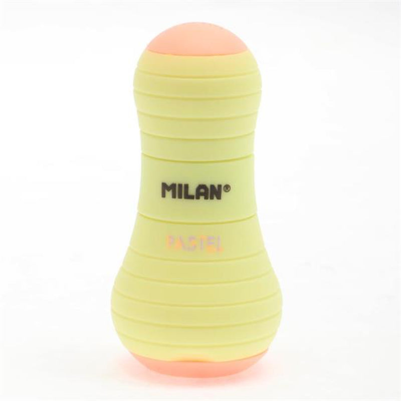 Milan Sway Sharpener/eraser Capsule Pastel Yellow