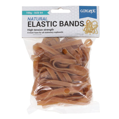Concept Rubber Bands - Size 64 - 100g Bag
