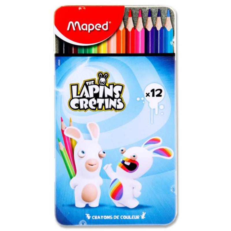Maped Raving Rabbids Colouring Pencils - Tin of 12