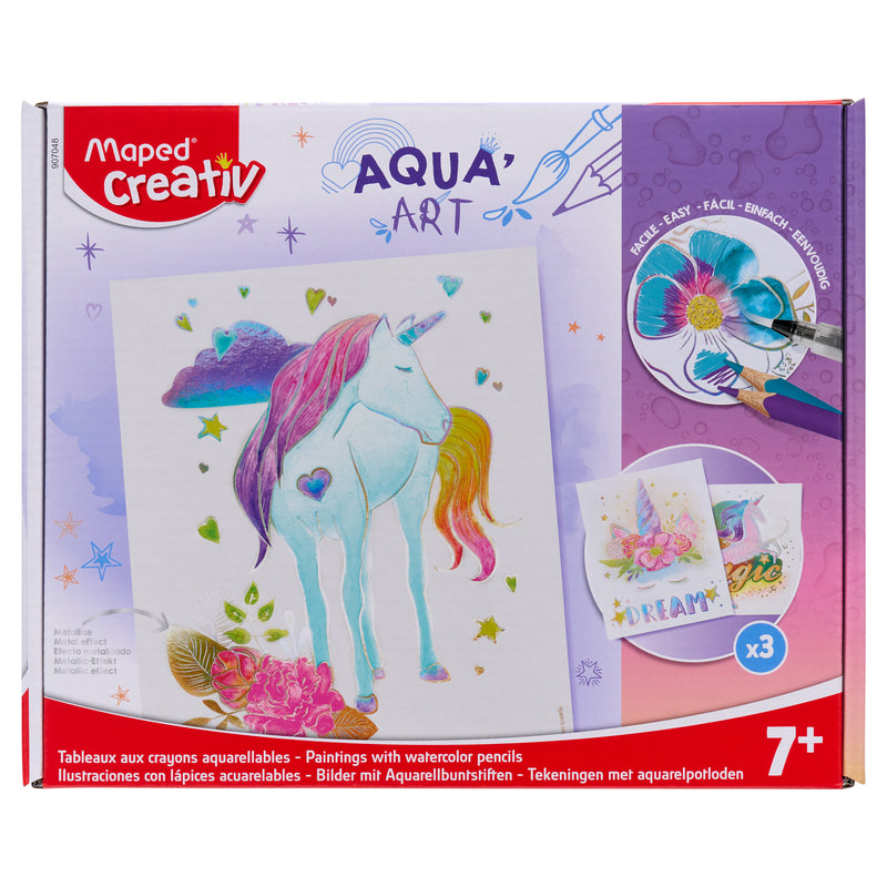 Maped Creativ Watercolour Aqua Art - Unicorns