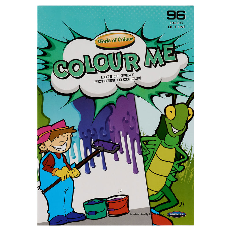 World of Colour A4 Perforated Colouring Book - 96 Pages