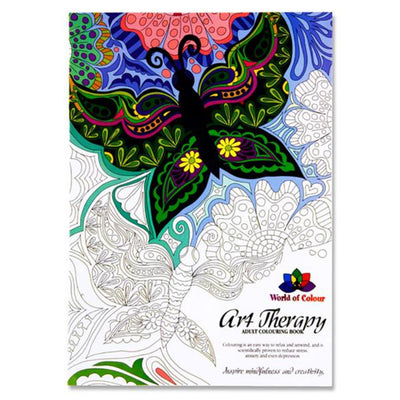 World of Colour Art Therapy Adult Colouring Book - 48 Pages