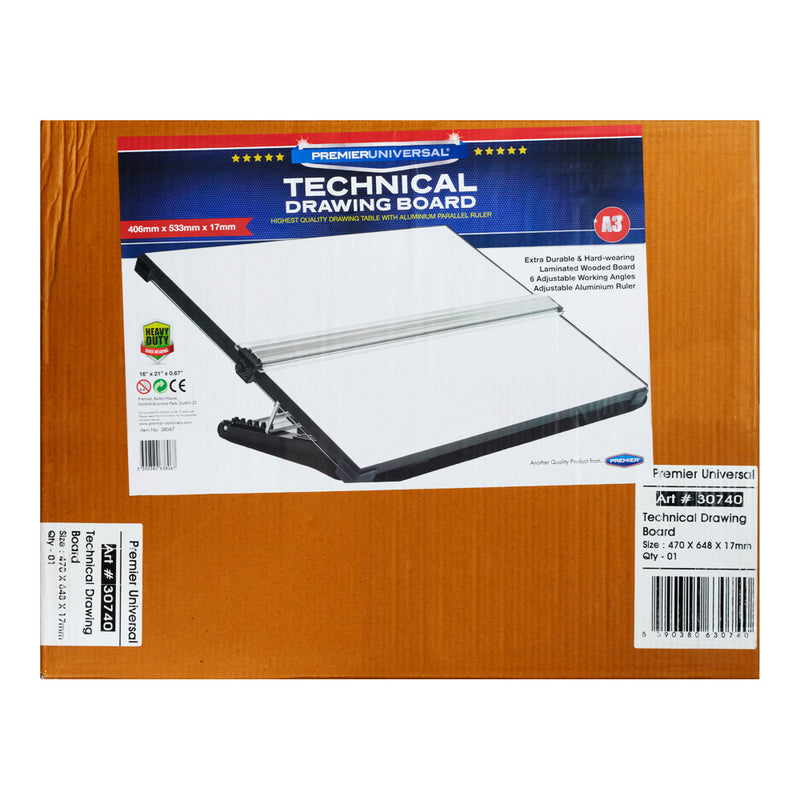 Premier Universal A3 Technical Drawing Board with Parallel Motion