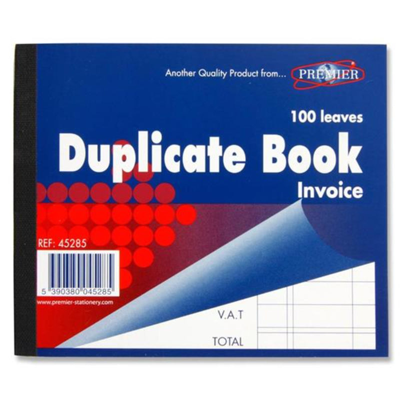 Premier 4x5 Invoice Duplicate Book - 100 Leaves