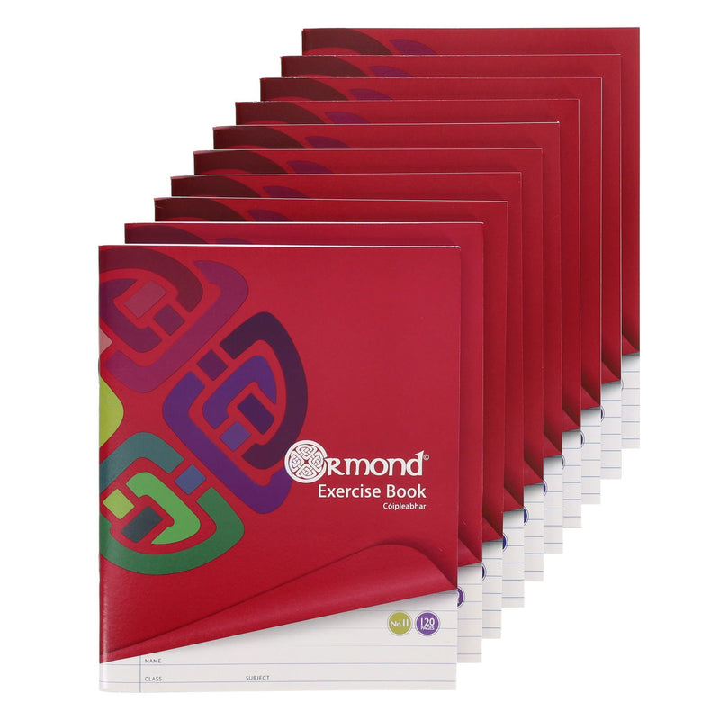 Ormond Multipack | No.11 Exercise Book - 120 Pages - Pack of 10