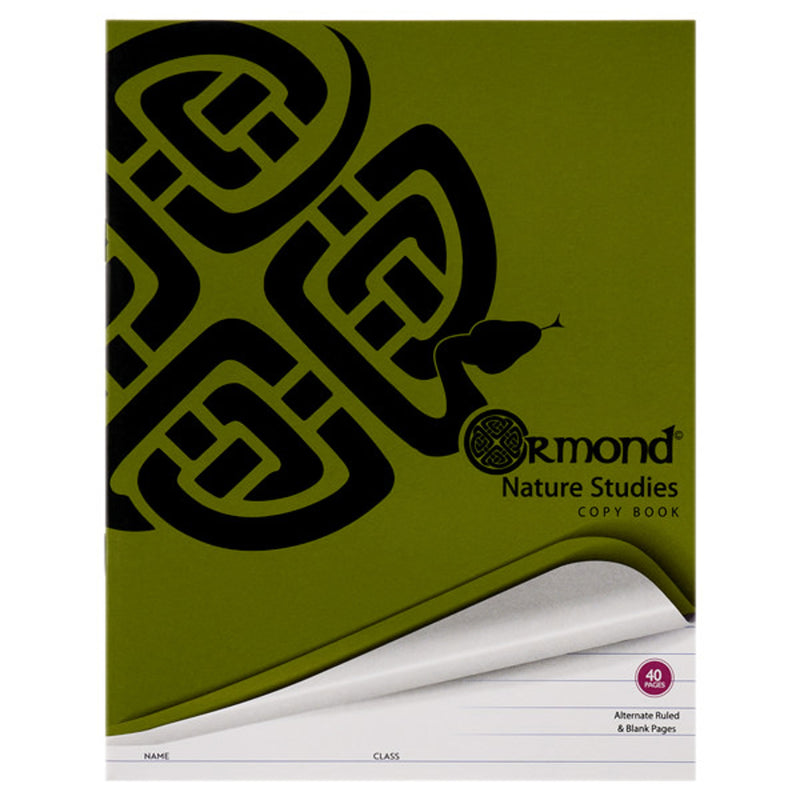 Ormond Nature Study Copy Book - Alternate Ruled & Blank Pages - 40 Pages