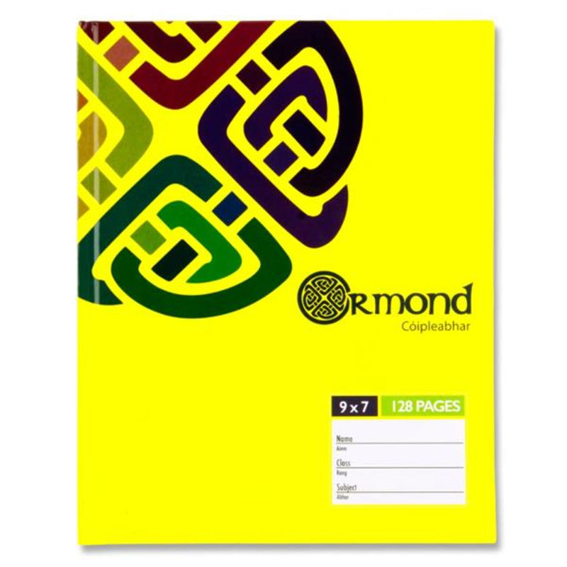 Ormond 9x7 Hardcover Exercise Book - 128 Pages - Yellow