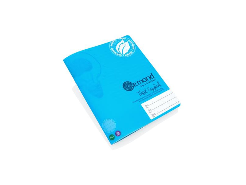 Ormond A11 Visual Aid Durable Cover Tinted Copy Book - 88 Pages - Blue