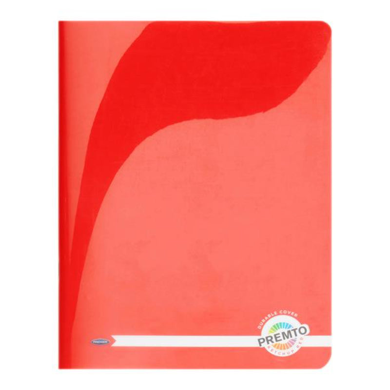 Premto 9x7 Durable Cover Exercise Book - 128 Pages -Ketchup Red