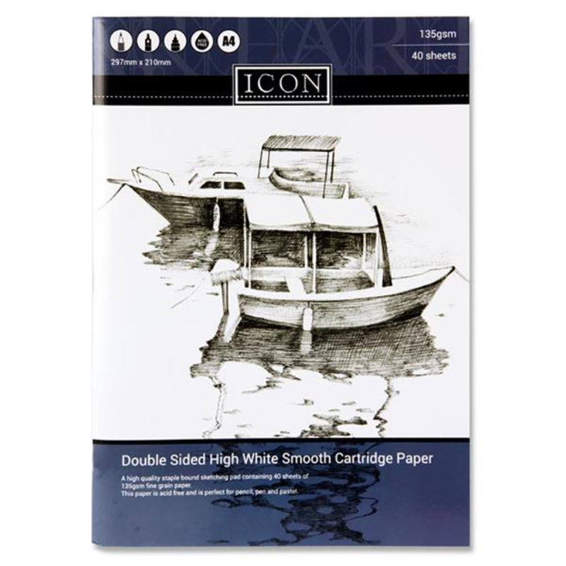 Icon A4 Sketch Pad - 135gsm - 40 Sheets