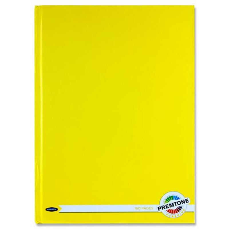 Premto A4 Hardcover Notebook - 160 Pages - Sunshine Yellow