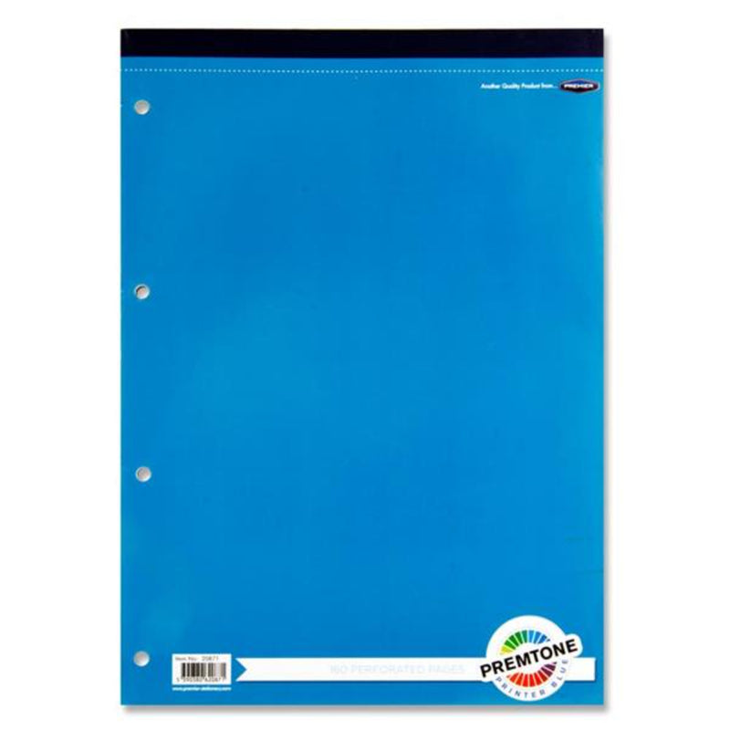 Premto A4 Refill Pad - Top Bound - 160 Pages - Printer Blue