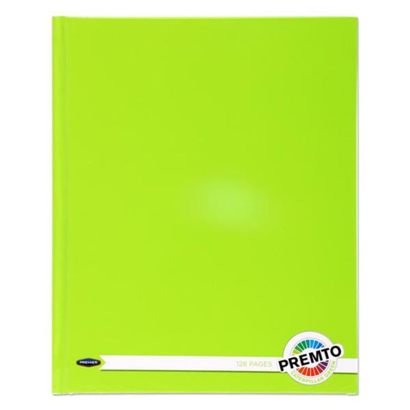 Premto 9x7 Hardcover Notebook - 128 Pages - Caterpillar Green