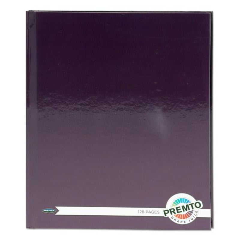 Premto 9x7 Hardcover Notebook - 128 Pages - Grape Juice