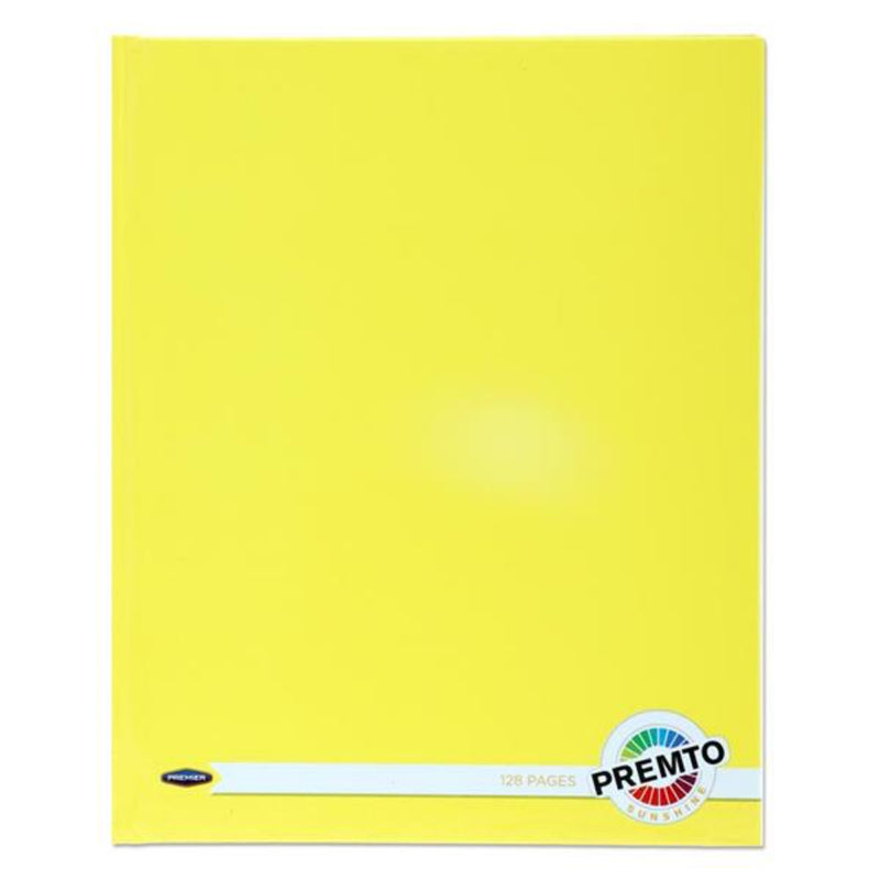 Premto 9x7 Hardcover Notebook - 128 Pages - Sunshine Yellow