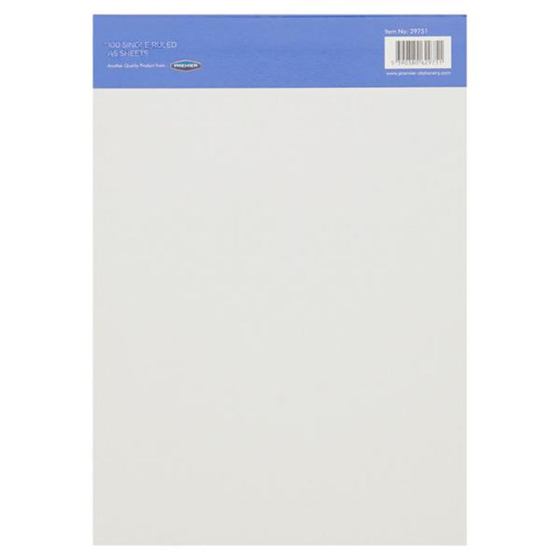Bookland Bond A5 White Ruled Writing Pad - 100 Sheets