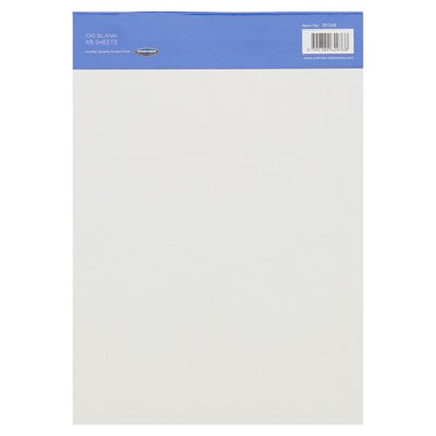 Bookland Bond A5 White Blank Writing Pad - 100 Sheets