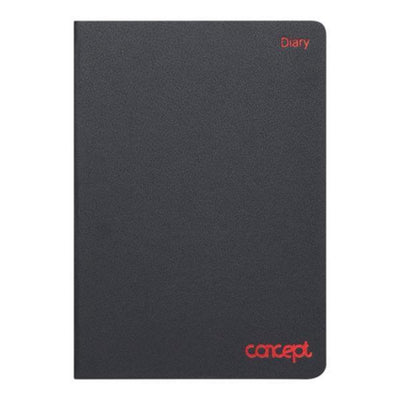 Concept A5 Undated Diary With Times & Notes - Page A Day