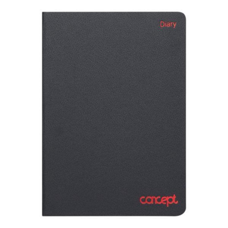 Concept A5 Undated Diary With Times & Notes - Page A Day