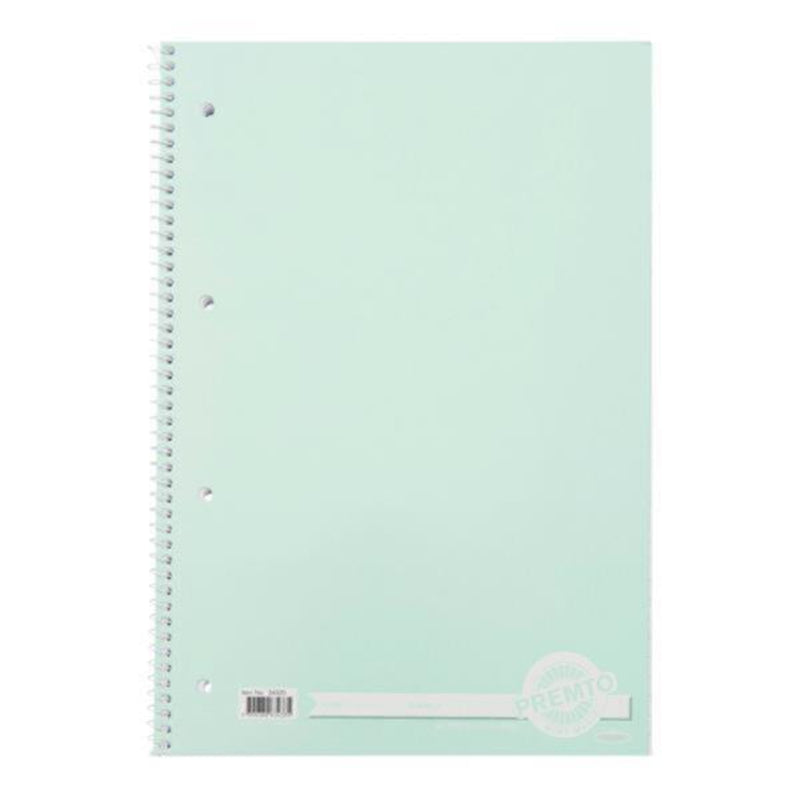 Premto Pastel A4 Spiral Notebook - 160 Pages -Mint Magic