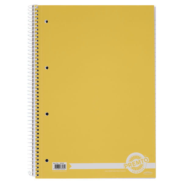 Premto Pastel A4 Spiral Notebook - 320 Pages - Papaya