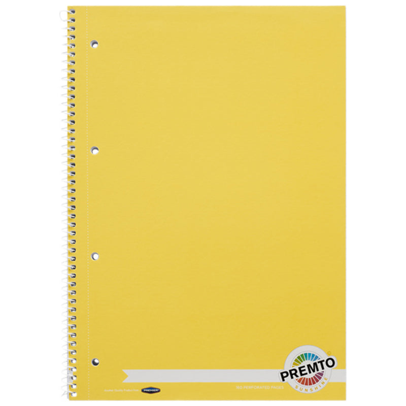 Premto A4 160Pg Spiral Notebook S1 - Pack of 5
