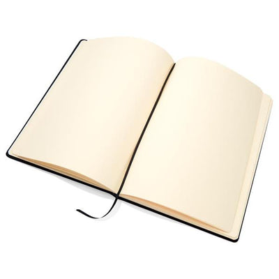 Icon A4 Black Journal & Sketch Book with Elastic Closure - 192 Pages
