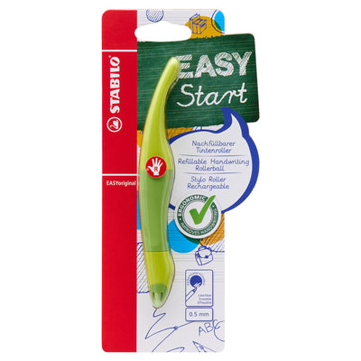 Stabilo Easy Original Ballpoint Pen Green - Right Handed with Blue Ink