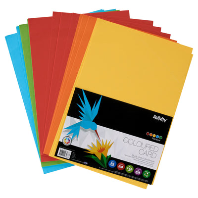 Premier Activity A4 Card - 160 gsm - Rainbow - 50 Sheets