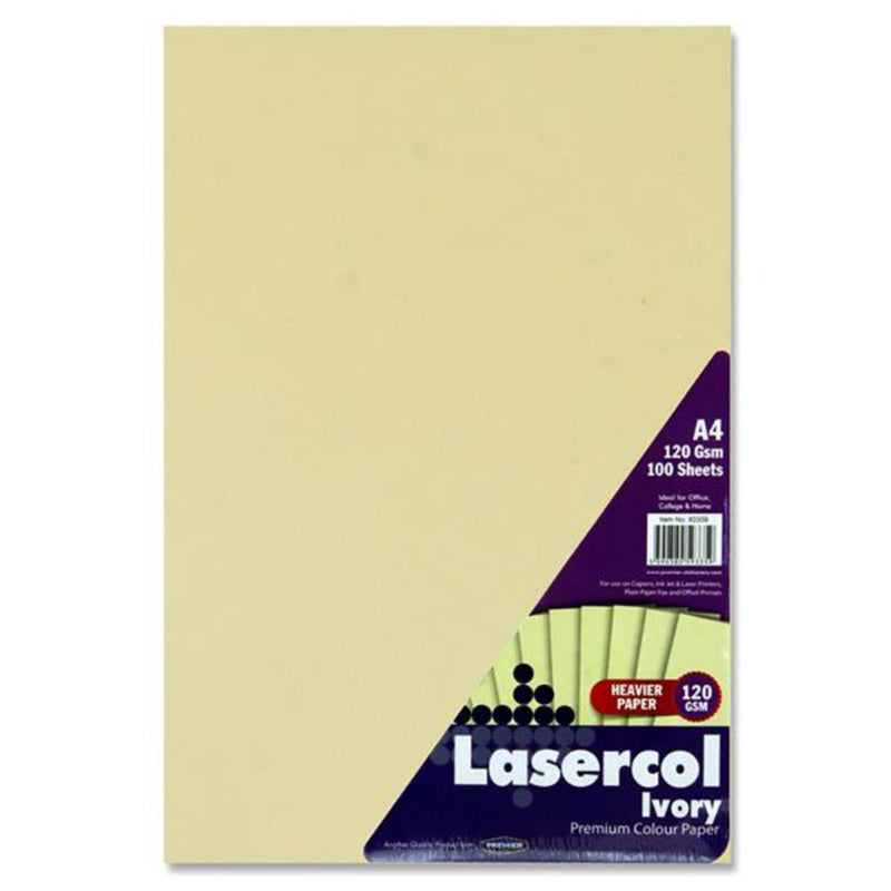 Lasercol A4 Activity Paper - 120gsm - Ivory - 100 Sheets