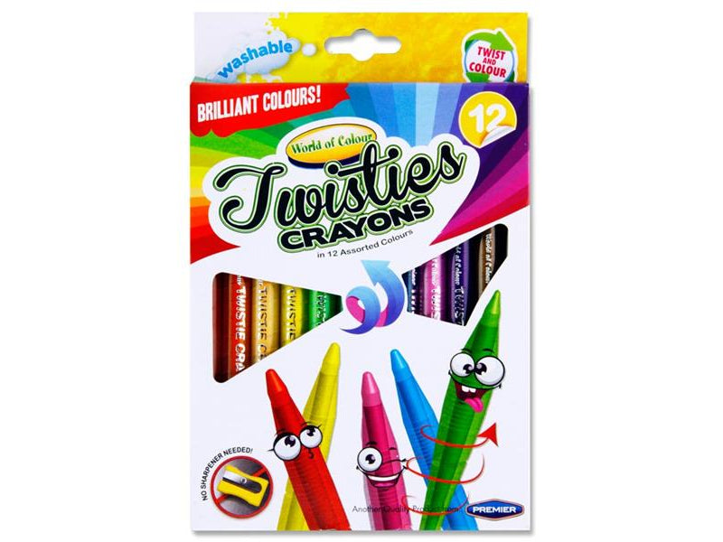 World of Colour Twisties Crayons - Pack of 12