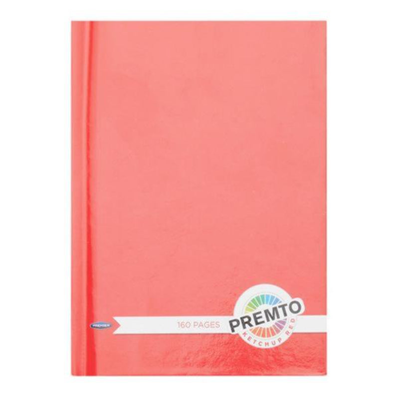 Premto A6 Hardcover Notebook - 160 Pages - Ketchup Red