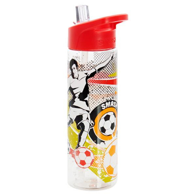 Smash 700ml Tritan Sports Bottle - Football with Red Top