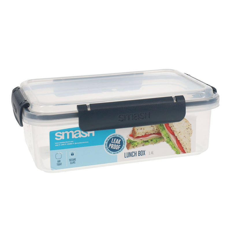 Smash Leakproof Lunch Box - 1.4lL - Black