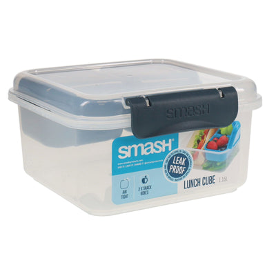 Smash Leakproof Lunch Cube with Compartments - 1.15L - Black