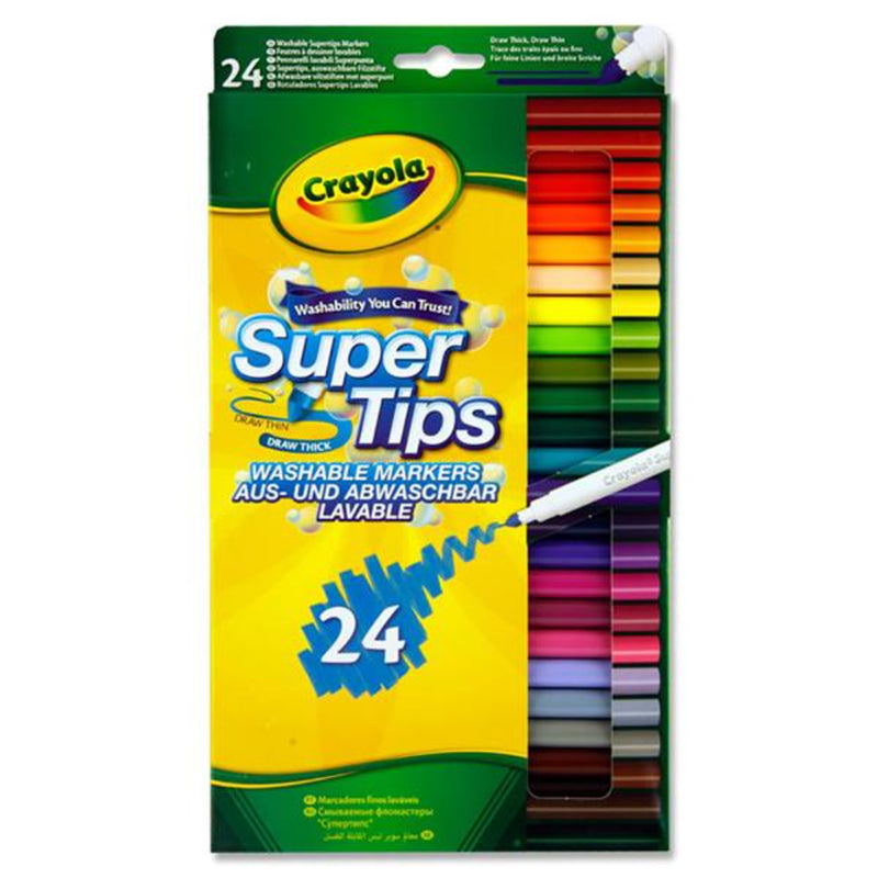 Crayola Supertips Washable Markers - Pack of 24