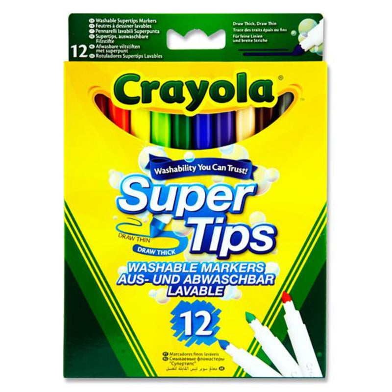 Crayola Supertips Washable Markers - Pack of 12