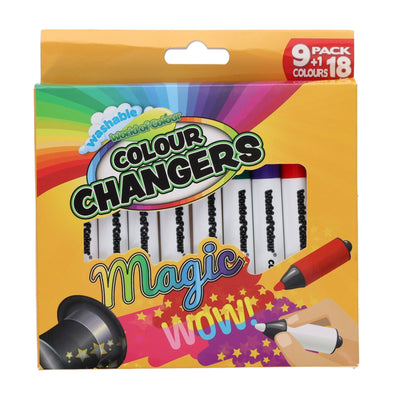 World of Colour Box of 9+1 Colour Changing Magic Markers