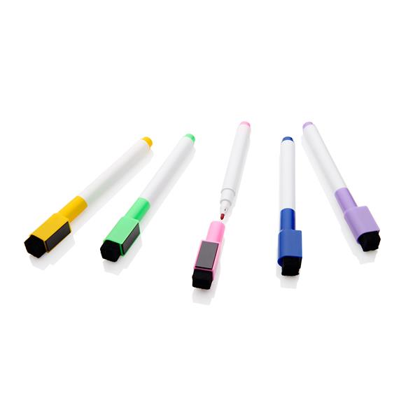 Concept Dry Erase Markers with Eraser Lid - Pack of 5