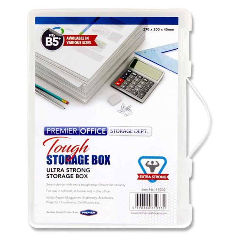 Premier Office B5+ Ultra Strong Storage Box - White