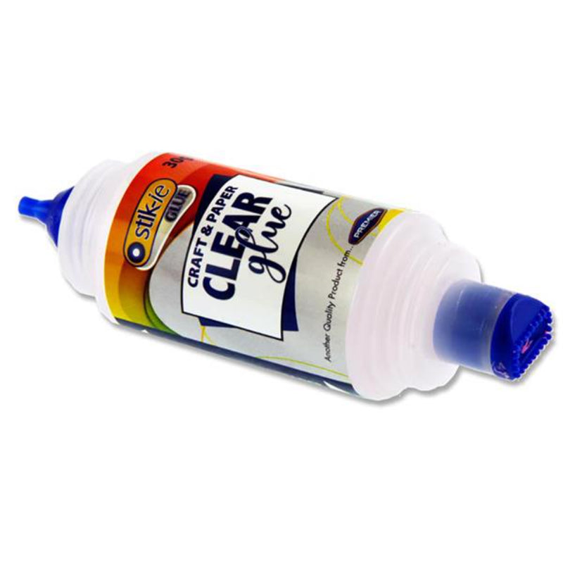 Stik-ie Clear Glue Liquid Glue Twin Top - 30g